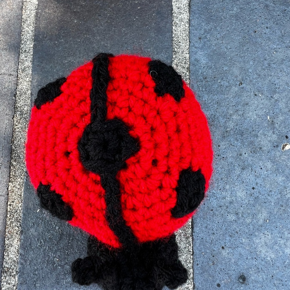 Hand Crocheted Little Ladybug Plushie Stuffed Animal! - Picture 5 of 12